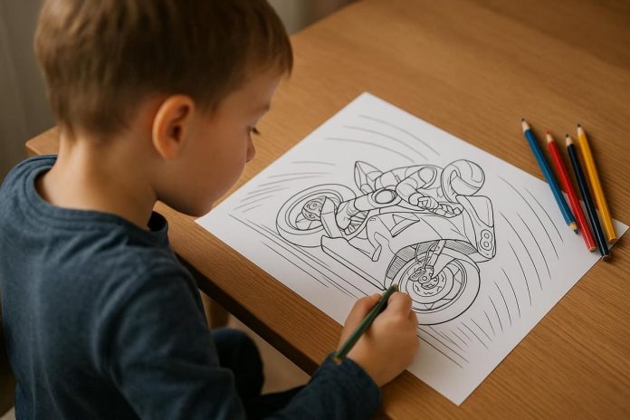 modèle de moto de course