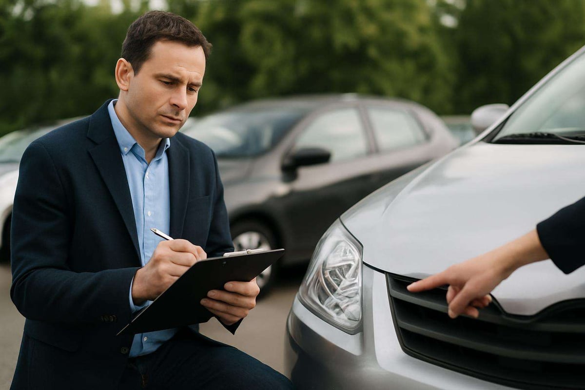 évaluation de voiture d'occasion