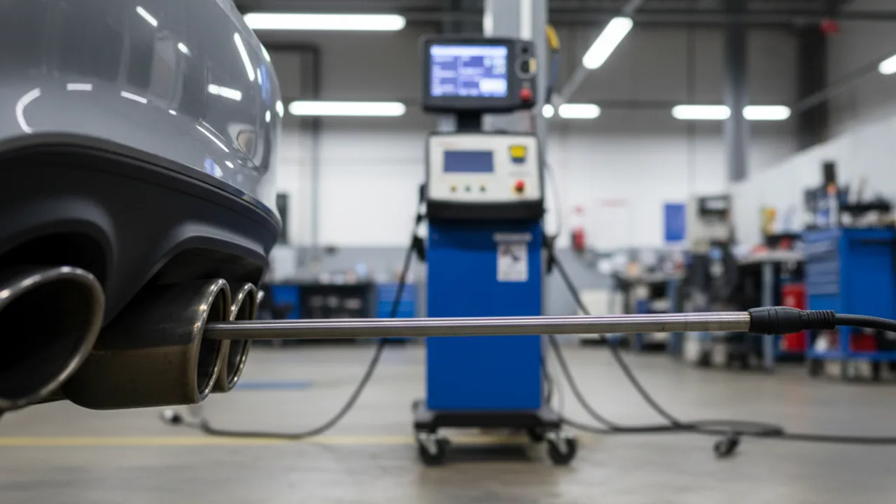 Mesure des émissions à l'opacimètre lors du contrôle technique