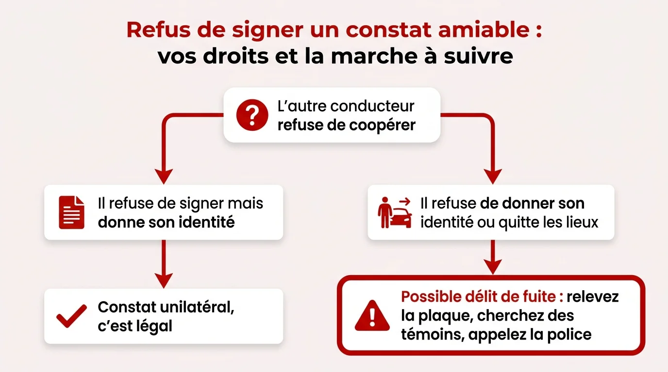 Arbre de decision : simple refus ou delit de fuite ?